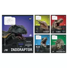 Зошит А5/12 арк коса YES JURASSIC WORLD Strength and Power, 767665