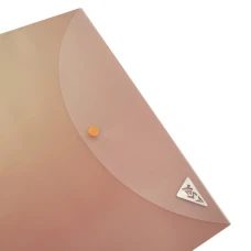 Папка-конверт YES А4 на кнопці "Fusion", димчасто-рожева, 492292