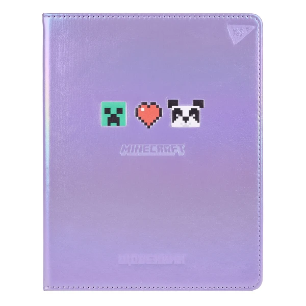 Щоденник шкільний YES PU твердий Minecraft heart, А5, 40 аркушів, 911607