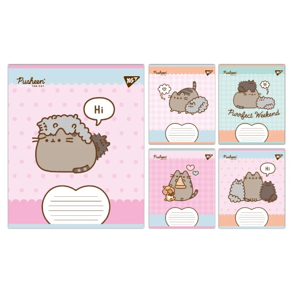 Зошит А5/18 арк кліт YES Pusheen Weekend, 767610