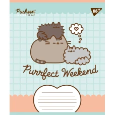 Зошит А5/18 арк кліт YES Pusheen Weekend, 767610