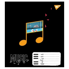 Зошит для нот А5, 12арк., Colours of music 767433 YES