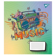 Зошит для нот А5, 12арк., Boombox style 767259 YES