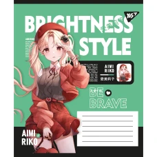 Зошит А5/18 арк кліт YES Brightness style, 767756