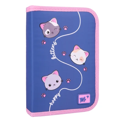 Пенал твердий YES одинарний з двома клапанми HP-04 Meow-Meow 533623