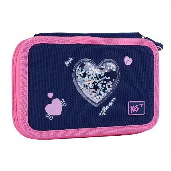 Пенал твердий YES подвійний HP-01 Bright Hearts 533640