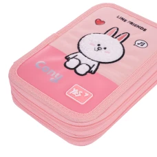 Пенал твердий YES подвійний HP-01 "Line Friends Pretty Choco and Cony" 533638