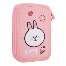 Пенал твердий YES подвійний HP-01 "Line Friends Pretty Choco and Cony" 533638