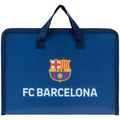 Папка-портфель на блискавці, 1 відділ., A4, FC Barcelona BC25-202 Kite