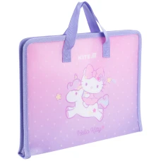 Папка-портфель на блискавці, 1 відділ., A4, Hello Kitty HK25-202-1 Kite