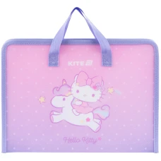 Папка-портфель на блискавці, 1 відділ., A4, Hello Kitty HK25-202-1 Kite