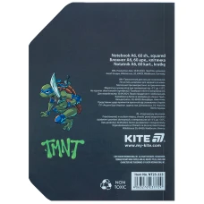 Блокнот вирубка, клей, 60арк., А6 Ninja Turtles NT25-223 Kite