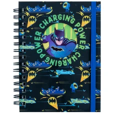 Блокнот вирубка, спіраль, на резинку, А6, 80арк., кліт, DC Comics DC25-229 Kite