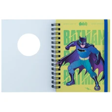 Блокнот вирубка, спіраль, на резинку, А6, 80арк., кліт, DC Comics DC25-229 Kite