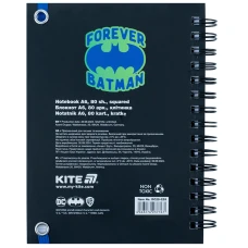 Блокнот вирубка, спіраль, на резинку, А6, 80арк., кліт, DC Comics DC25-229 Kite