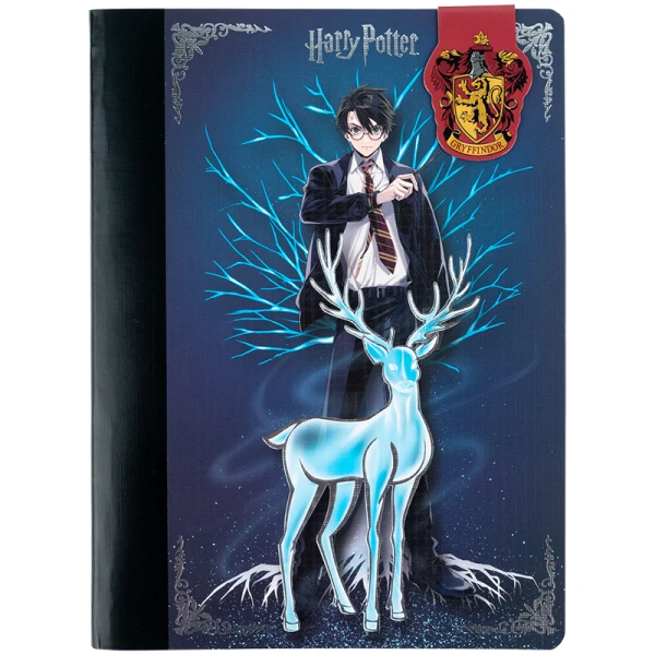 Блокнот з магнітною закладкою, А5, 60 арк., кліт., Harry Potter HP25-192 Kite