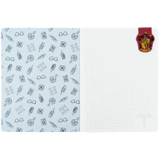 Блокнот з магнітною закладкою, А5, 60 арк., кліт., Harry Potter HP25-192 Kite