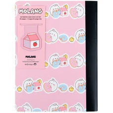 Блокнот з магнітною закладкою, А5, 60 арк., кліт., Molang ML25-192 Kite