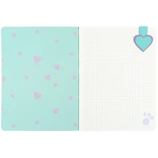 Блокнот з магнітною закладкою, А5, 60 арк., кліт., Studio Pets SP25-192 Kite