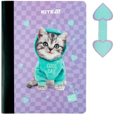 Блокнот з магнітною закладкою, А5, 60 арк., кліт., Studio Pets SP25-192 Kite