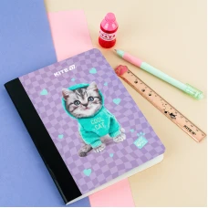 Блокнот з магнітною закладкою, А5, 60 арк., кліт., Studio Pets SP25-192 Kite