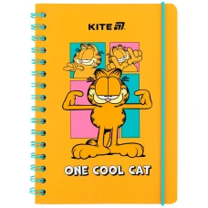 Блокнот на спіралі А5, 80 арк., кліт., Garfield GF25-190 Kite