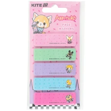 Закладка паперова з малюнком, 5х15х50мм,100 шт, прям., Aggretsuko AR25-480 Kite