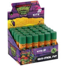 Клей-олівець PVP, 8 г з індикатором Ninja Turtles NT25-130 Kite