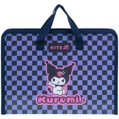 Папка-портфель на блискавці, 1 відділ., A4, Kuromi HK25-202-2 Kite