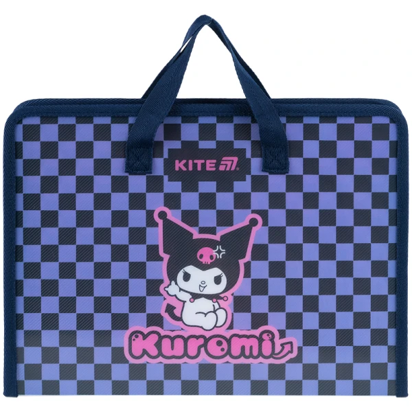 Папка-портфель на блискавці, 1 відділ., A4, Kuromi HK25-202-2 Kite
