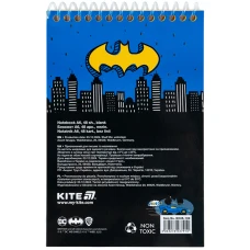 Блокнот пласт обкл., спіраль, А6, 48арк., нелінований DC Comics DC25-196 Kite
