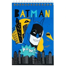 Блокнот пласт обкл., спіраль, А6, 48арк., нелінований DC Comics DC25-196 Kite