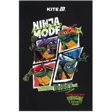 Блокнот термобіндер А5 64арк. нелінований, Ninja Turtles NT25-193-2 Kite
