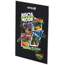 Блокнот термобіндер А5 64арк. нелінований, Ninja Turtles NT25-193-2 Kite