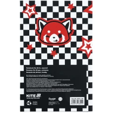 Книга записна А6, 80арк. кліт. тверда обкл. Aggretsuko AR25-199 Kite