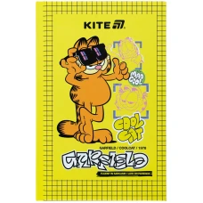 Книга записна А6, 80арк. кліт. тверда обкл. Garfield GF25-199 Kite