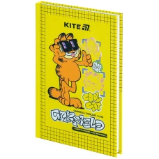 Книга записна А6, 80арк. кліт. тверда обкл. Garfield GF25-199 Kite