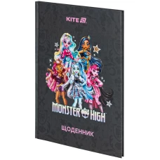Щоденник шкільний, тверда обкл, Monster High MH25-262 Kite