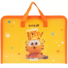Папка-портфель на блискавці, 1 відділ., A4, Garfield GF25-202 Kite