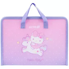 Папка-портфель на блискавці, 1 відділ., A4, Hello Kitty HK25-202-1 Kite