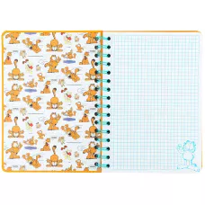 Блокнот на спіралі А5, 80 арк., кліт., Garfield GF25-190 Kite