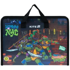 Папка-портфель на блискавці, 1 відділ., A4, Ninja Turtles NT25-202 Kite