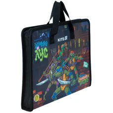 Папка-портфель на блискавці, 1 відділ., A4, Ninja Turtles NT25-202 Kite