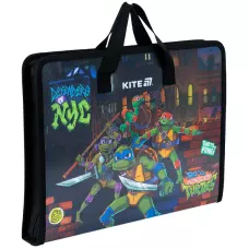 Папка-портфель на блискавці, 1 відділ., A4, Ninja Turtles NT25-202 Kite