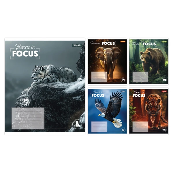 Зошит А5/60 арк лінія 1В Beasts in Focus, 768063