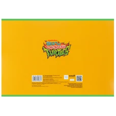Зошит для малювання, 12 арк., скоба, гібр. лак + УФ лак, Ninja Turtles NT25-241 Kite