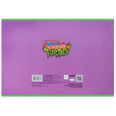 Зошит для малювання, 12 арк., скоба, гібр. лак + УФ лак, Ninja Turtles NT25-241 Kite