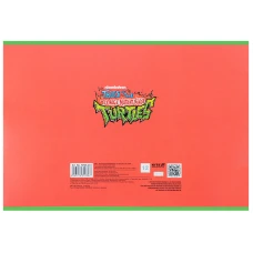Зошит для малювання, 12 арк., скоба, гібр. лак + УФ лак, Ninja Turtles NT25-241 Kite