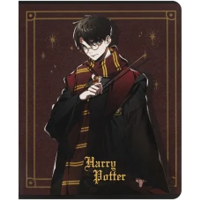 Зошит 24 арк., клітинка, гібр. лак + УФ лак, Harry Potter HP25-238 Kite