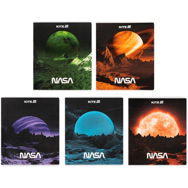 Зошит 24 арк., клітинка, гібр. лак + УФ лак, NASA NS25-238 Kite